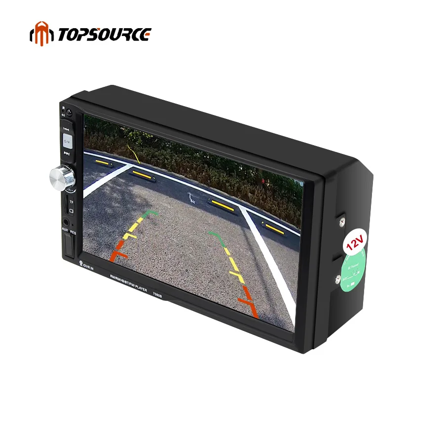 MP5-плеер TOPSOURCE 7080B для автомобиля с 7-дюймовым сенсорным экраном камерой заднего