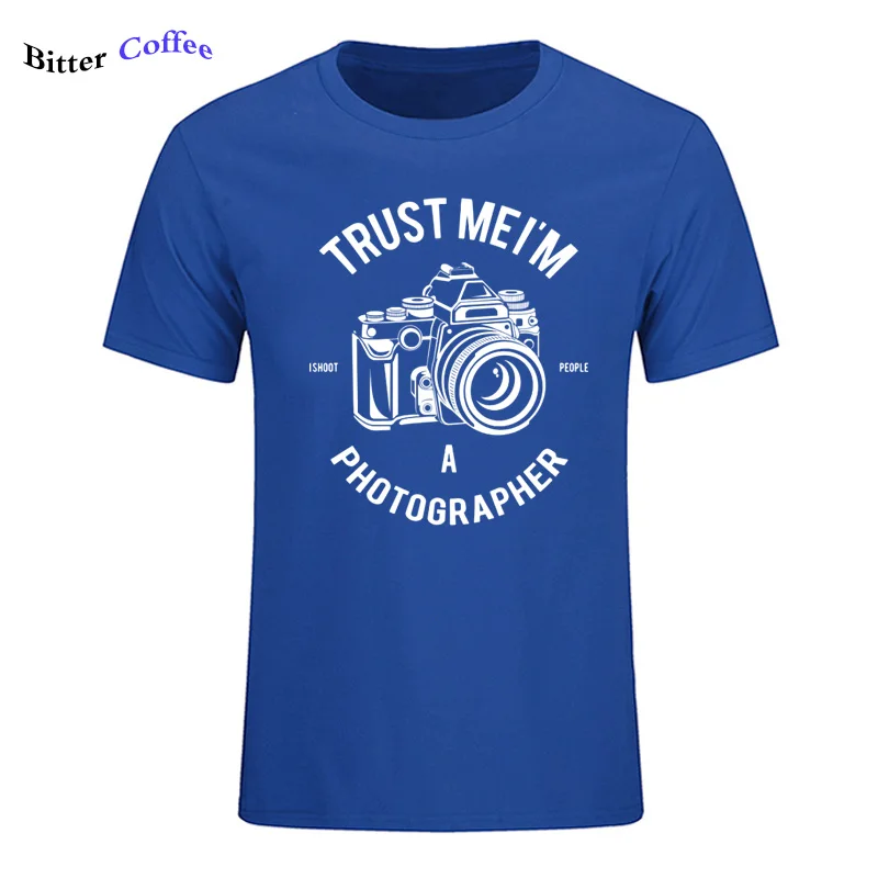 Trust Me, я фотограф, футболка, мужские футболки с индивидуальными принтами, Повседневная футболка с короткими рукавами, новая летняя мужская футболка