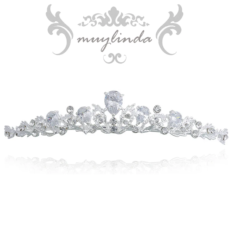 muylinda Classic Bridal Crystal Tiara And Crown Flower Vine Hair Accessories For Women Wedding Headband Tiaras