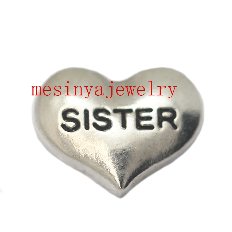 10 шт. Плавающие Подвески для стеклянного медальона|floating charms|sister floating charmfloating charm