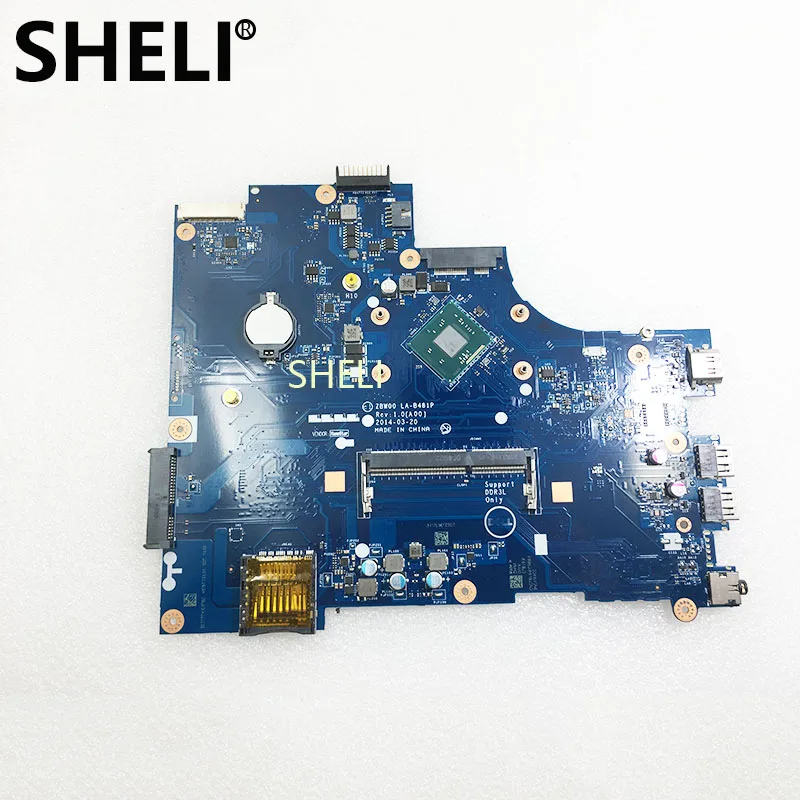 Шели для Dell Inspiron 15R 3531 Материнская плата ноутбука 28V9W 028V9W CN-028V9W ZBW00 LA-B481P SR1W4 N2830 DDR3L идеальная работа