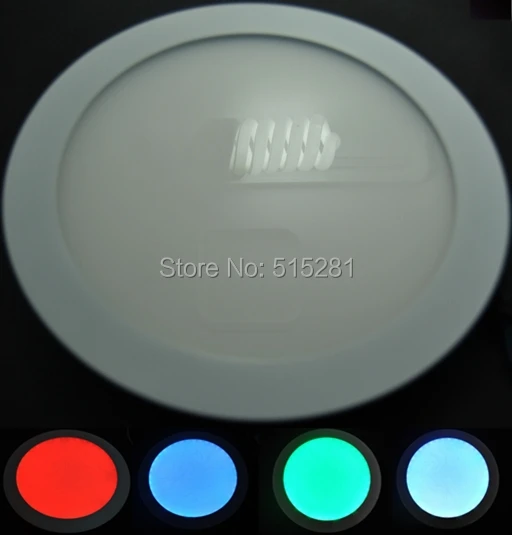 

RGB Светодиодная панель 12 В Круглая потолочная лампа с ИК контроллером RGB 24 клавиши + адаптером 12 В 2 а для всех наборов нижсветильник света D225mm