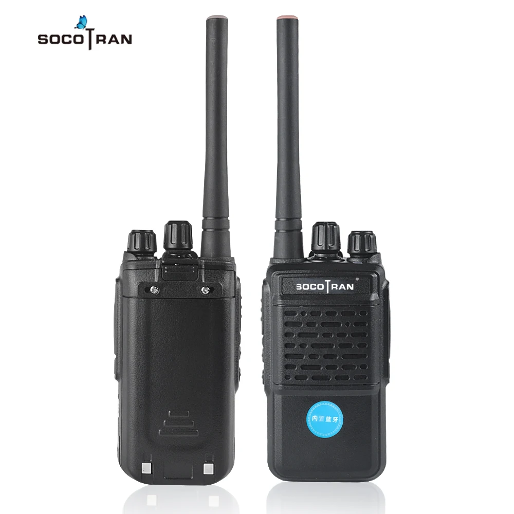 Bluetooth-рация Перезаряжаемые 2 Way Радио UHF 400-470 МГц Портативный радио Беспроводной Bluetooth гарнитура 16CH с наушником HB4