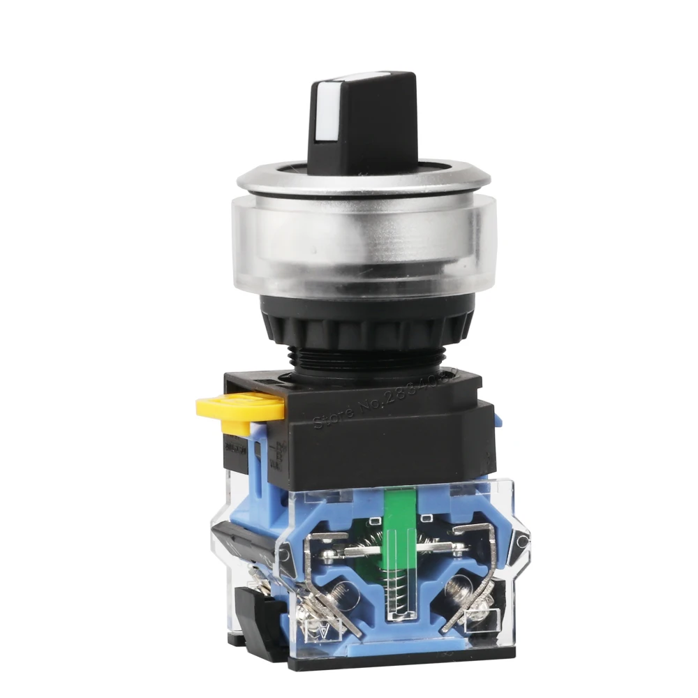 Поддерживаемый переключатель вращающийся 2 позиционный кнопочный фиксация 1NO1NC