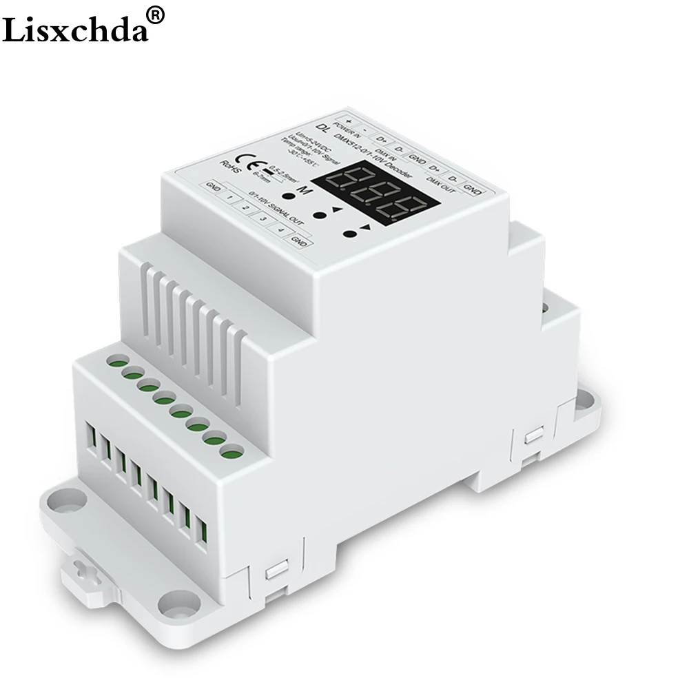 Новый DL 4 канальный декодер DMX512 до 1 10 В/0 В Искусственный вход 20 мА/ч в PWM DMX