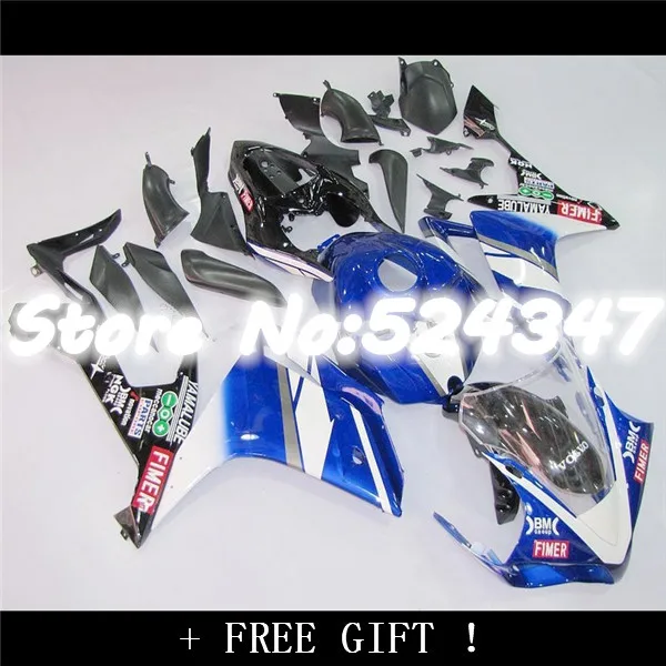 

Nn-blue black Full Body Kits YZF R1 2007 - 2008 2008 Blue Black YZFR12007- 2008 for Yamaha