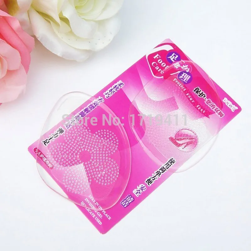 

50 Pairs Flower Print Gel Silicone Shoe pad Insoles women's high heel Cushion Protect Comfy Feet Palm Care Pads