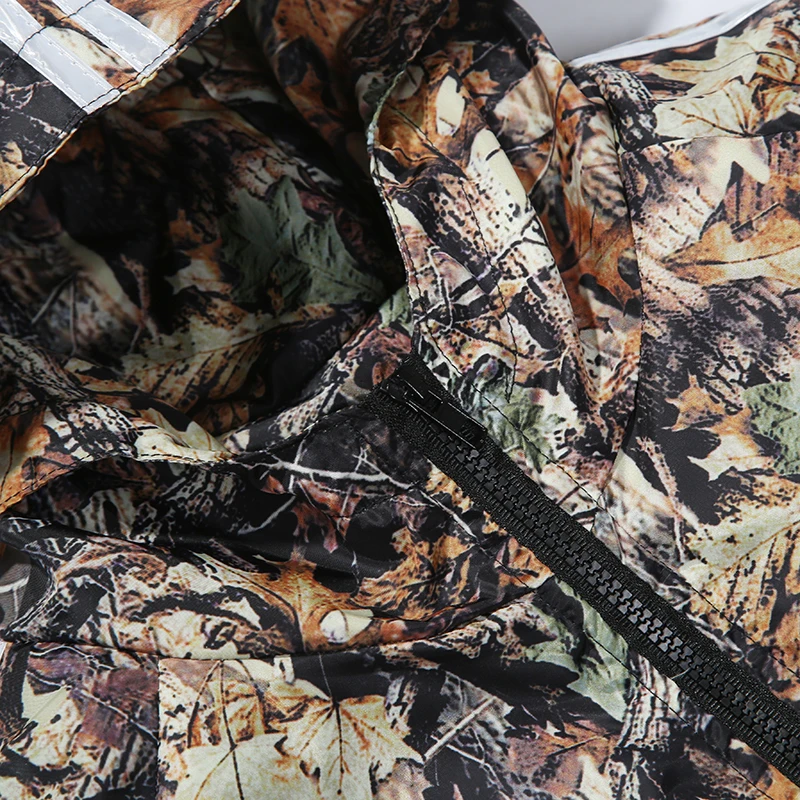 Камуфляжная куртка с цветочным принтом мужская Тонкая на весну и лето молнии