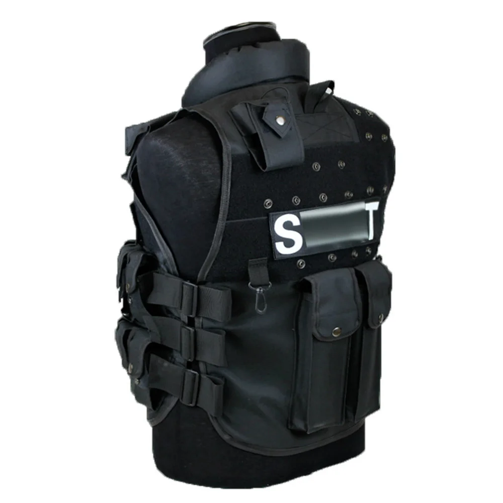 

Men Tactical Vest 11 Pockets Hunting Vest CS Waistcoat swat Protective Modular Security Vest For Outdoor Military Training
