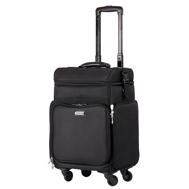 CARRYLOVE multi-function advanced luggage Trolley embroidery Oxford cloth Korea beauty nail jewelry make up suitcase |