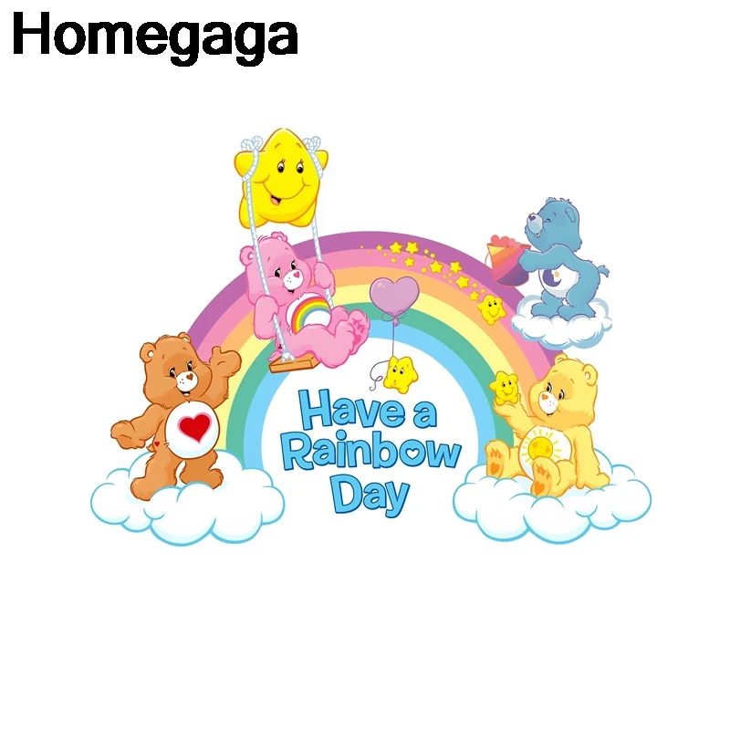 Homegaga забота о медведях термопресс наклейки утюг на патчи DIY ручной работы патчи на одежду куртка Футболка теплопередача D2145
