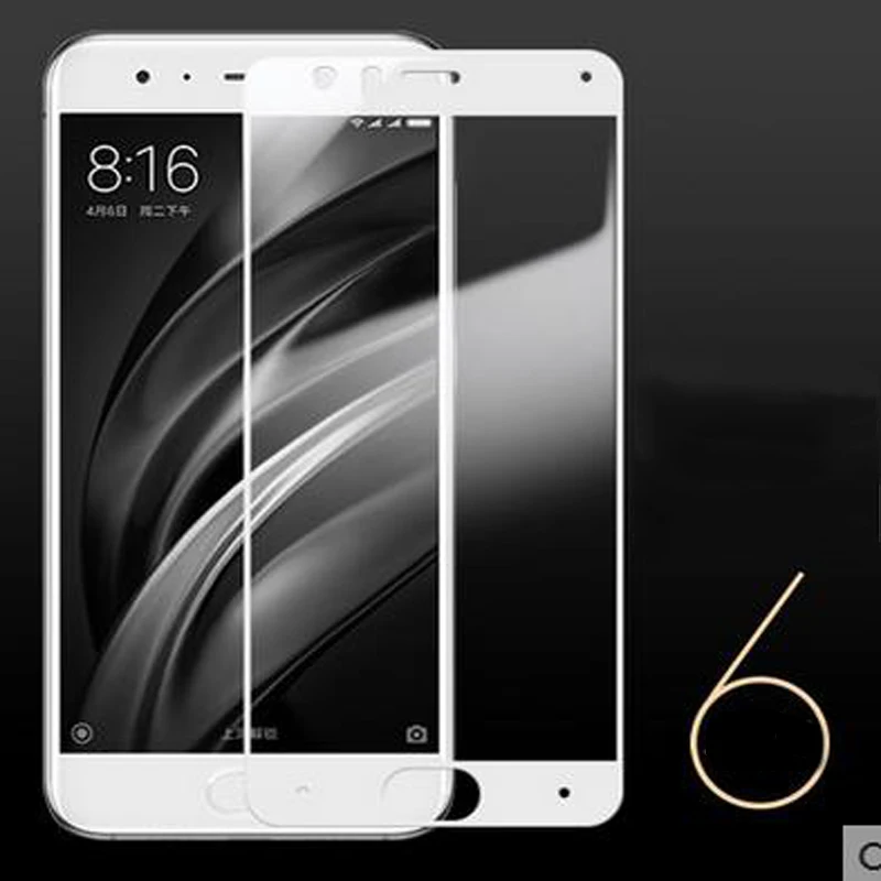 White 2 шт. Xiaomi mi 6 закаленное стекло для Xao mi Xia mi Xao mi Xio mi 6 mi 6 M6 mi 6 защитная пленка для экрана полное покрытие 3D на Xao mi 6 Чехол - Цвет: White