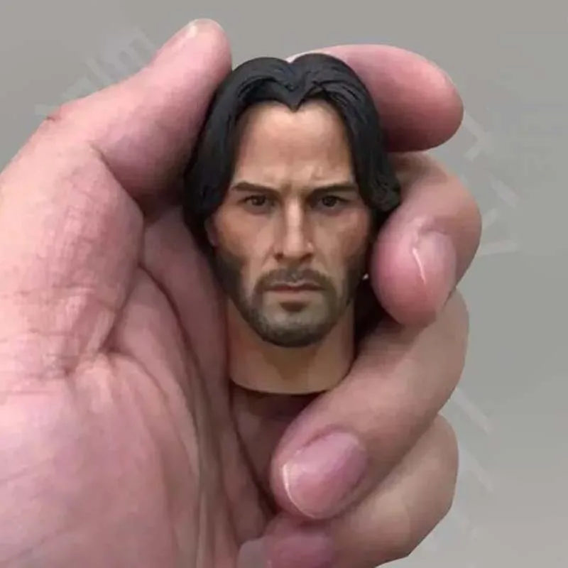1:6 Scale голова лепки Джон Вик Кеану Ривз мужской солдат модель для 12 дюймов фигурка
