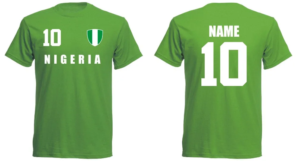 Летняя хлопковая Футболка 2019 для мужчин Нигерия футболка детей футбола Trikot Look +