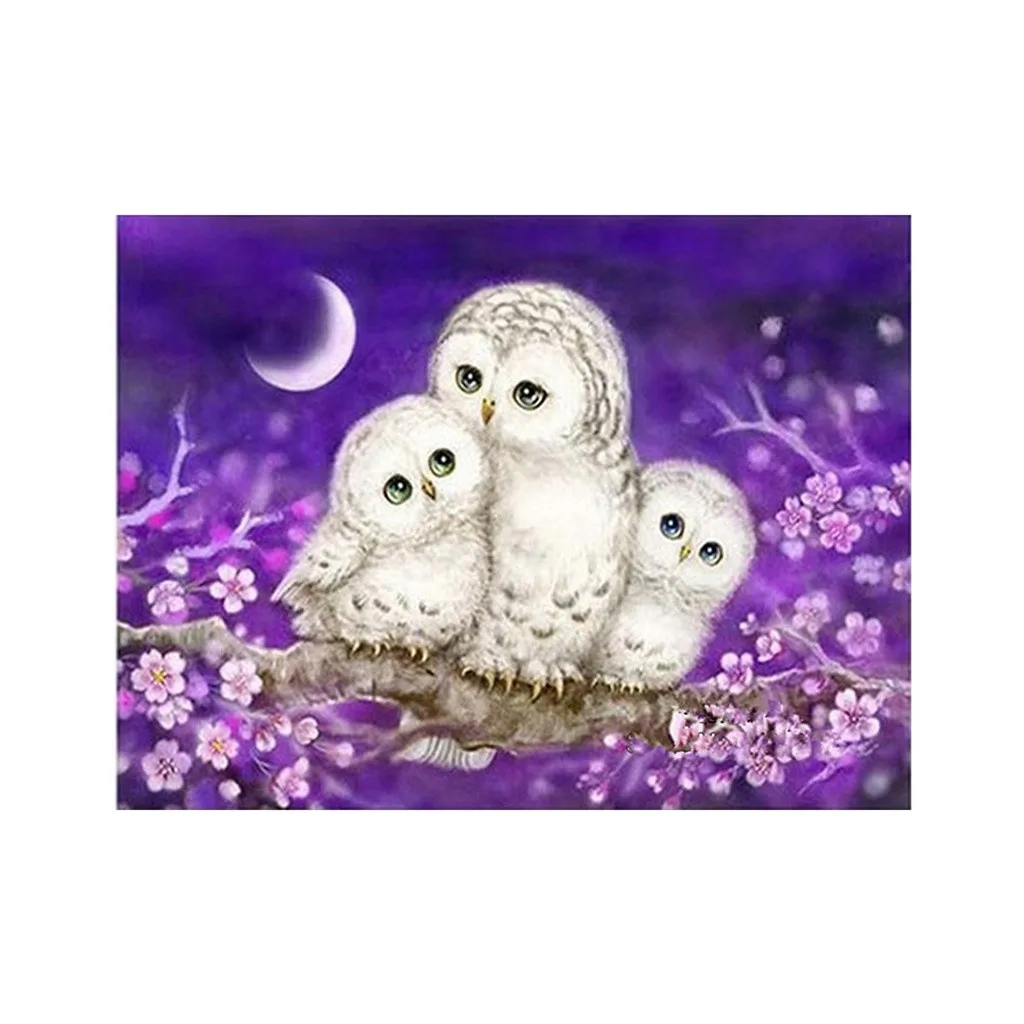 Креативная картина с милыми животными 5D Вышивка Картины разы наклеены DIY