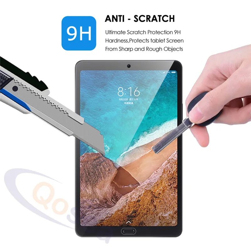 Qosea для Xiaomi Mi Pad 4 Plus закаленное стекло Взрывозащищенная защитная пленка планшета