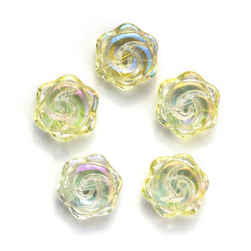 04 MEIBEADS 20 шт./лот 15 мм красочный цветок сливы из кристаллов Форма бусины для аксессуаров браслет DIY ювелирных изделий EY6070 - Цвет: 04
