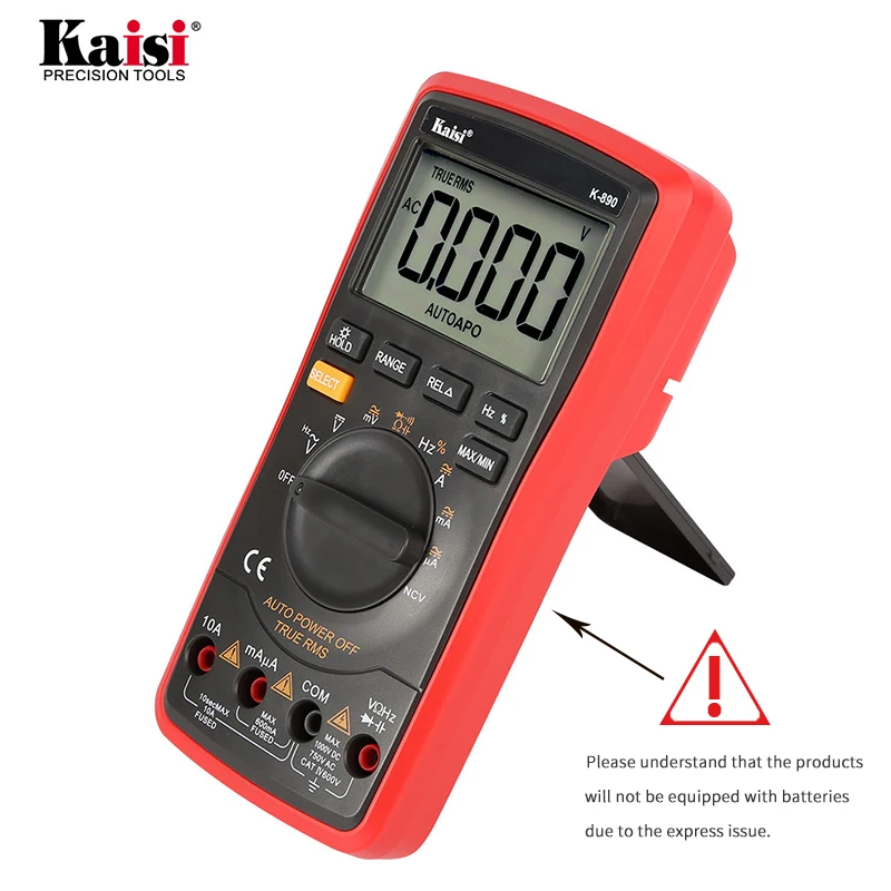 Цифровой мультиметр kaisi K-890 электрический ручной тестер с ЖК дисплеем |