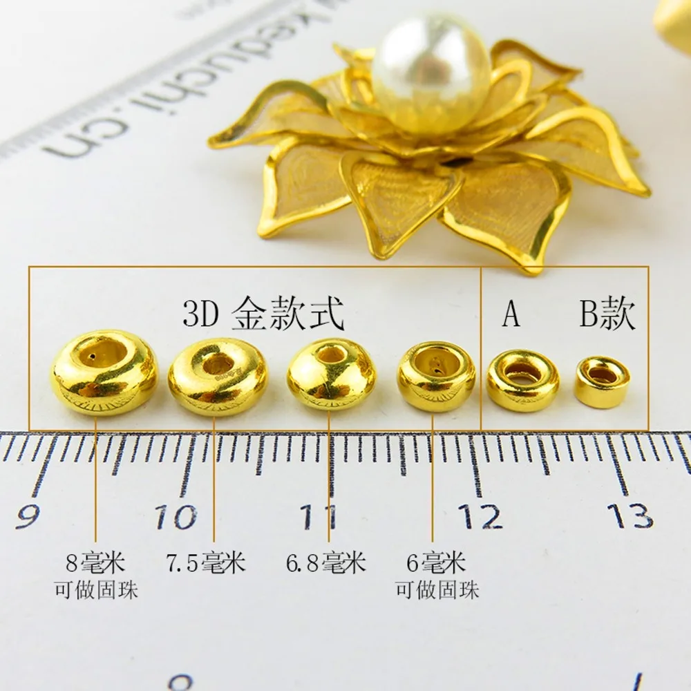 Новое поступление желтое золото 24k Женская трехмерная модель 0 05-0 09g |