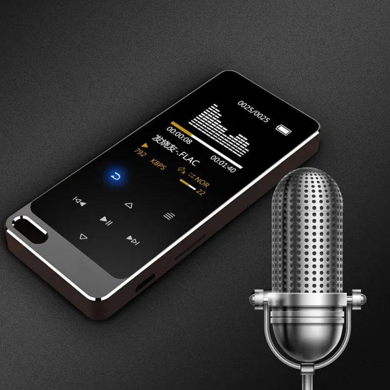 DOITOP HIFI звук MP3 музыкальный плеер 8G мини металлический сенсорный экран Встроенный