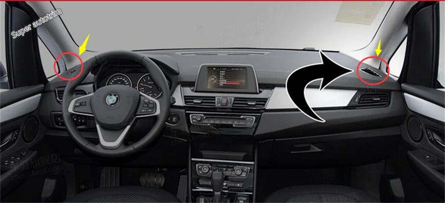Lapetus кондиционер для приборной панели AC Vent Крышка отделка BMW 2 серии Gran Active Tourer F45 F46