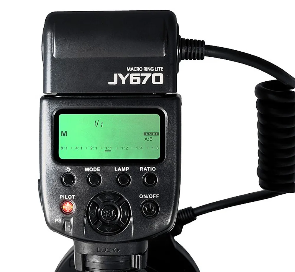 Viltrox Кольцевая вспышка JY-670 DSLR камера фото светодиодный макро кольцо Lite Вспышка Speedlite светильник для Canon Nikon Pentax Olympus DSLR камера