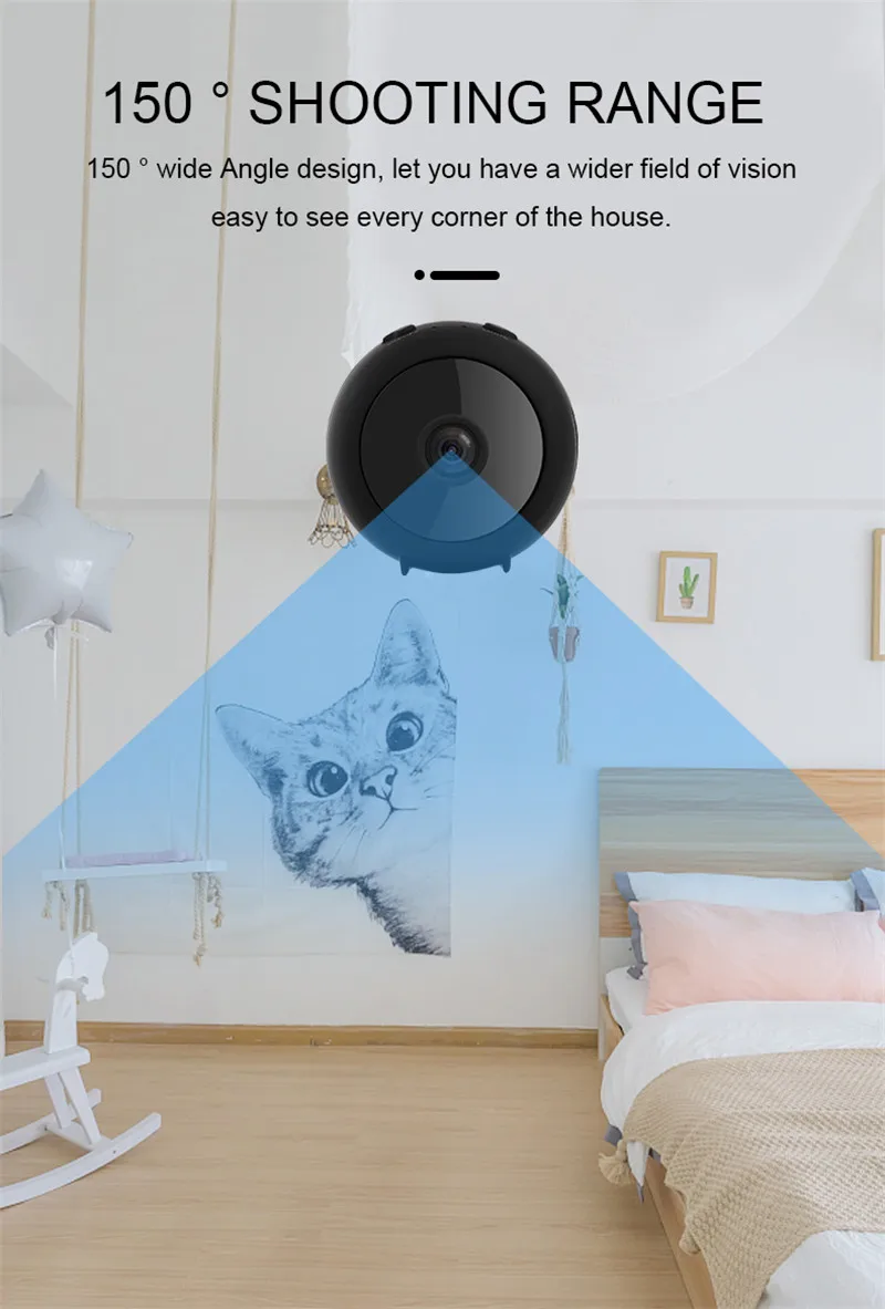 Супер Мини wifi ip камера 1080P HD Облачное хранилище встроенный аккумулятор приложение ночного видения Удаленный просмотр wifi sd карта Широкий Угол Магнит