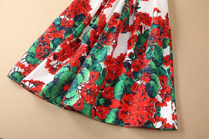 Red RoosaRosee/модное дизайнерское женское платье для подиума, роскошные нарядные платья с объемным цветком и аппликацией с бриллиантами, vestidos robe Femme
