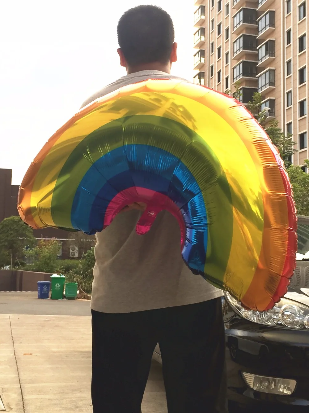 1 шт. радужные воздушные шары большого размера фольгированные гелиевые украшение