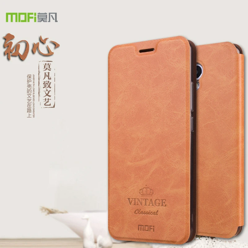 Mofi для Meizu M5 Note, 5,5 дюймов, чехол-книжка из искусственной кожи, чехол для Meizu M5 Note, чехол со слотом для карт, противоударный защитный чехол