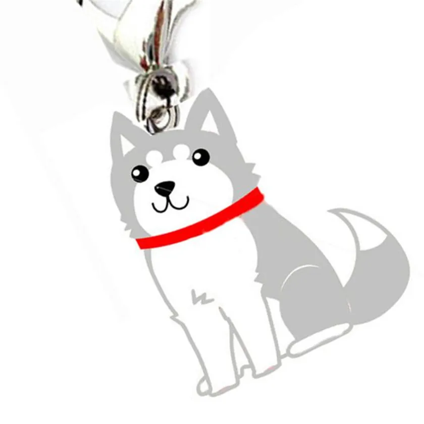 Практичный 2018 Новая 3 цвета хаски собака dog Tag Диск Pet ID аксессуары из эмали