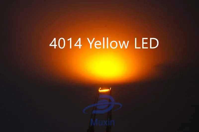 Бесплатная доставка 50 шт. 4014 smd led Желтый поверхностный монтаж. 4 0*1 мм светодиод 0 2