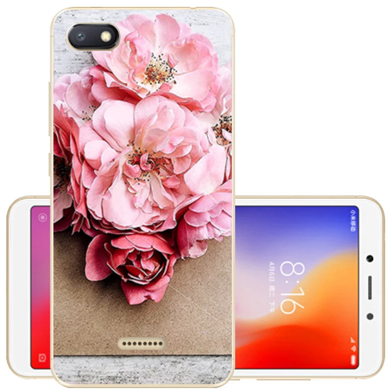 22 Защитный чехол для Xiaomi Redmi 6A, мягкий силиконовый чехол с милым принтом, чехол для телефона Xiomi Redmi 6 6A, TPU чехол 5,45 дюйма - Цвет: 22