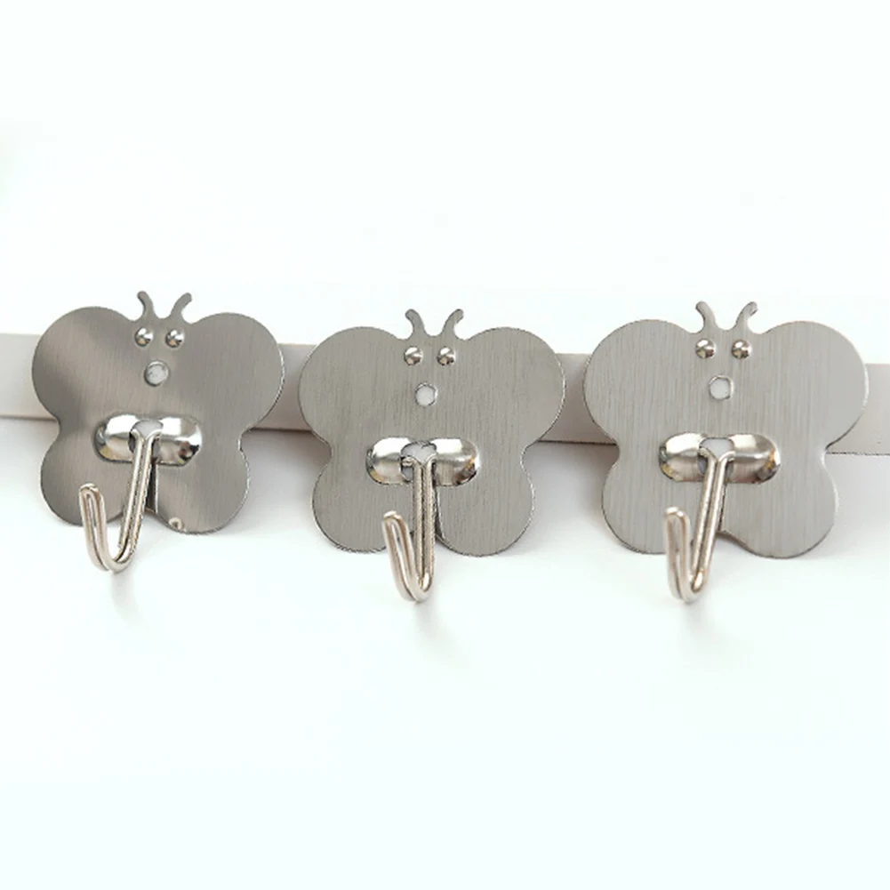 5 шт. сердце тип бесшовный клейкий крючок водостойкий металлический крепкий на