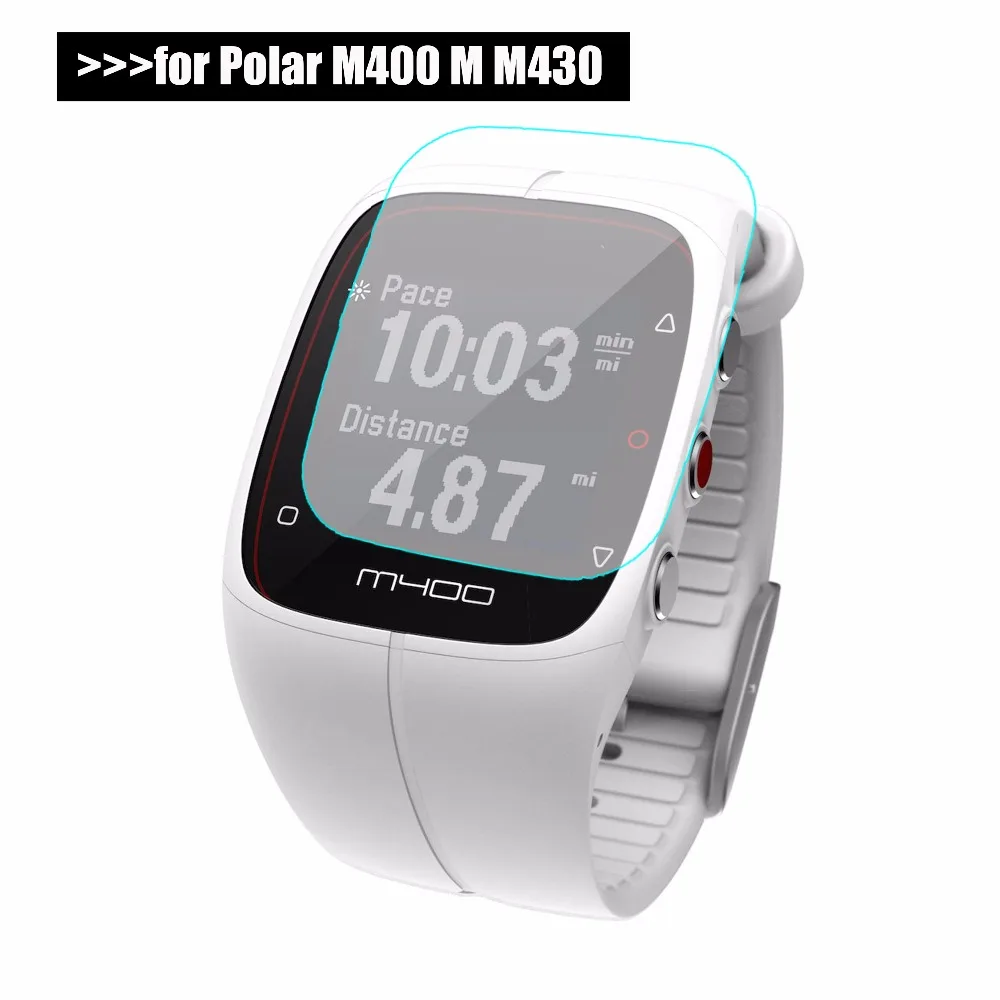 Saji 2 шт закаленное стекло для Polar M400/M430 защита экрана 9H 2.5D M430 M400 Защитная