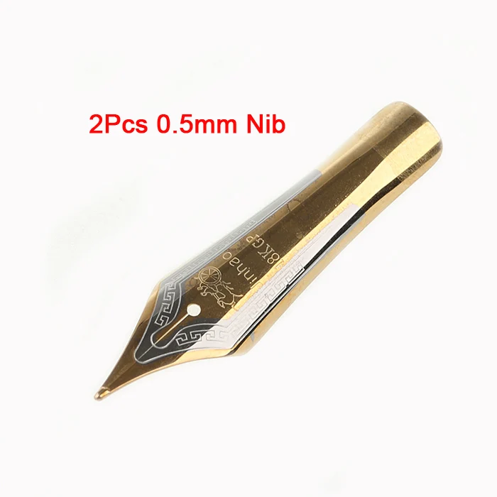 Jinhao X450 классический толстый корпус 1,0 мм изогнутое перо каллиграфия ручка высокого качества металлическая перьевая ручка Роскошные чернила подарочные ручки для письма - Цвет: 2Pcs nib