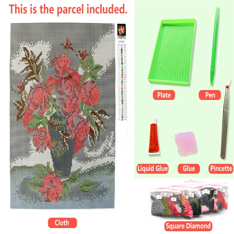 Поделки алмазов картина Вышивка 5D полный вышивки крестом Рукоделие Набор горный