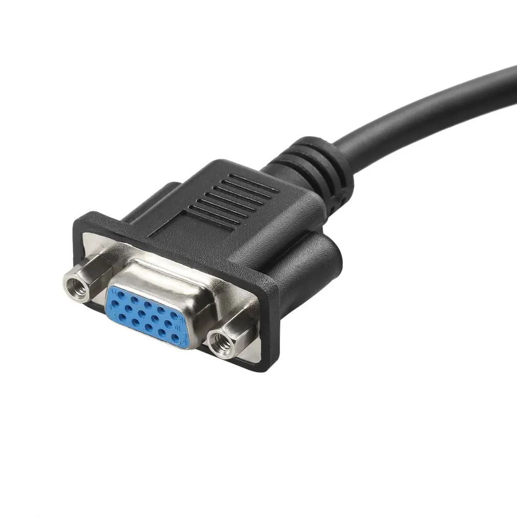 HDMI мужчин и VGA D-SUB 15 контактов Женский видео AV адаптер конвертер кабель для Набор для HDTV-Top Черный Прочный легкий