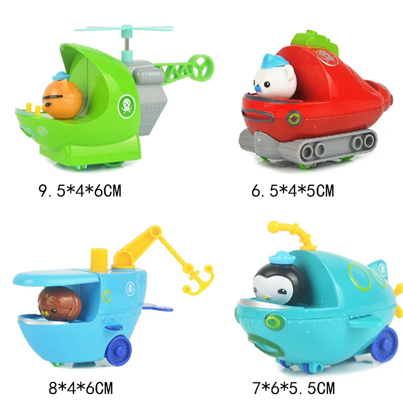 Набор игрушек Octonauts из сплава с мультипликационным принтом модель автомобиля для