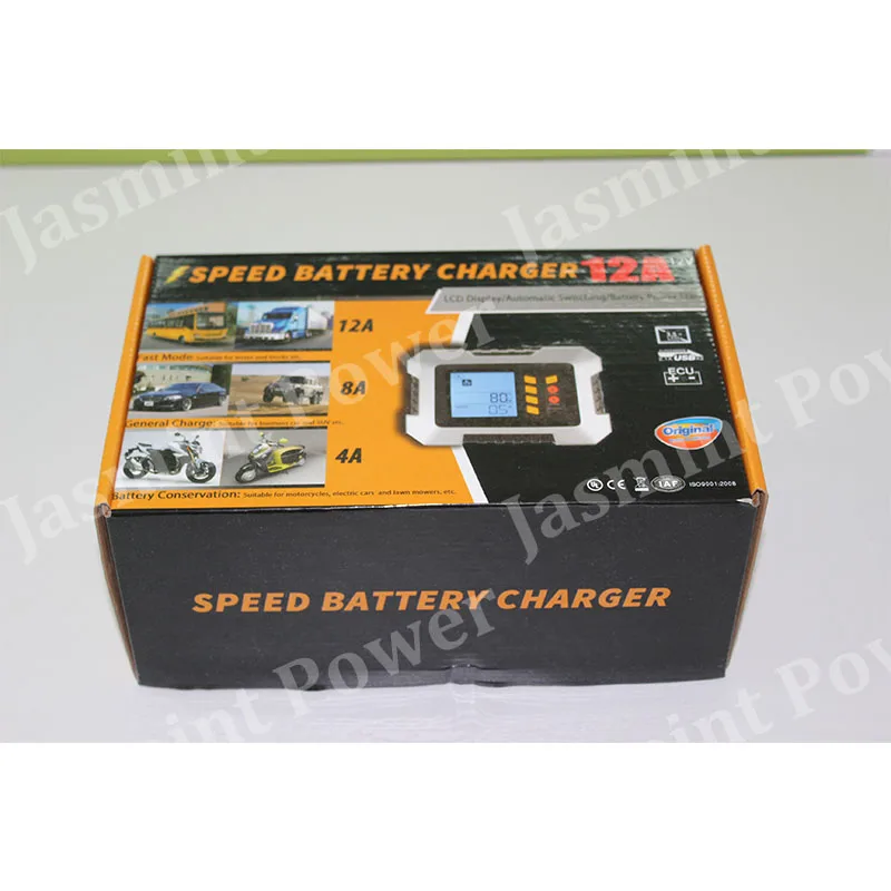 12 V 8A 12A светодиодный дисплей 7-ступенчатый переключатель режима зарядное