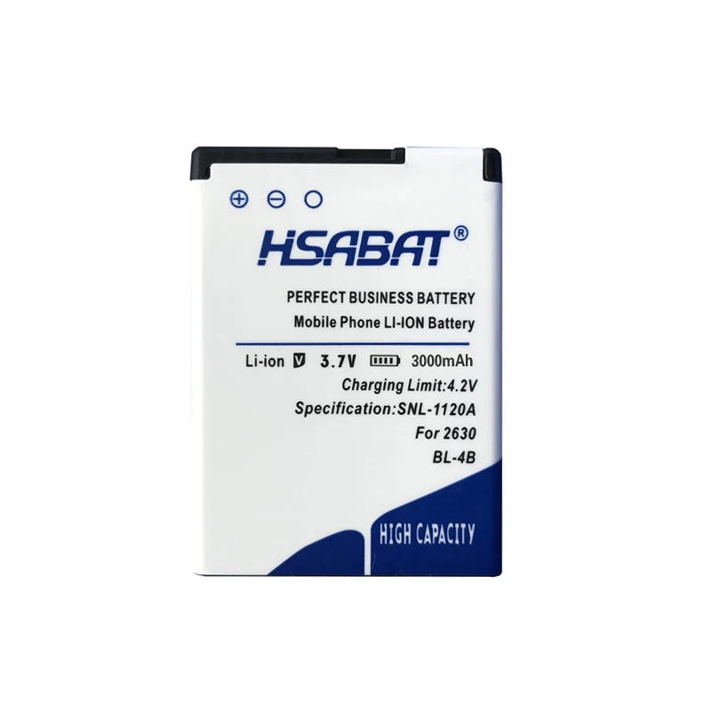 Аккумулятор HSABAT 3000 мА · ч высокая емкость нулевой цикл для NOKIA 3606 3608 2670 2660 2630 5000 6111