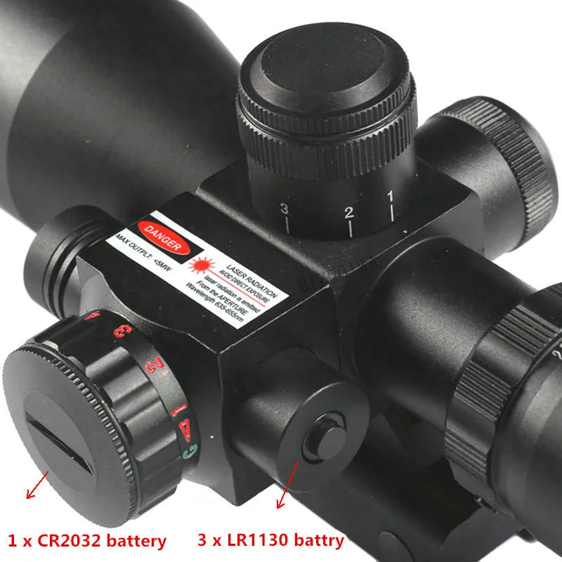 Тактический MIZUGIWA 2 5 10x40 RifleScope красный лазерный двойное освещение Mil dot ж/рельсовые