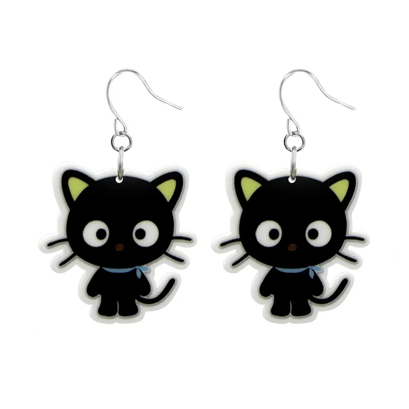 Модные ювелирные изделия PrinSis для девочек и детей маленькая черная серьга с