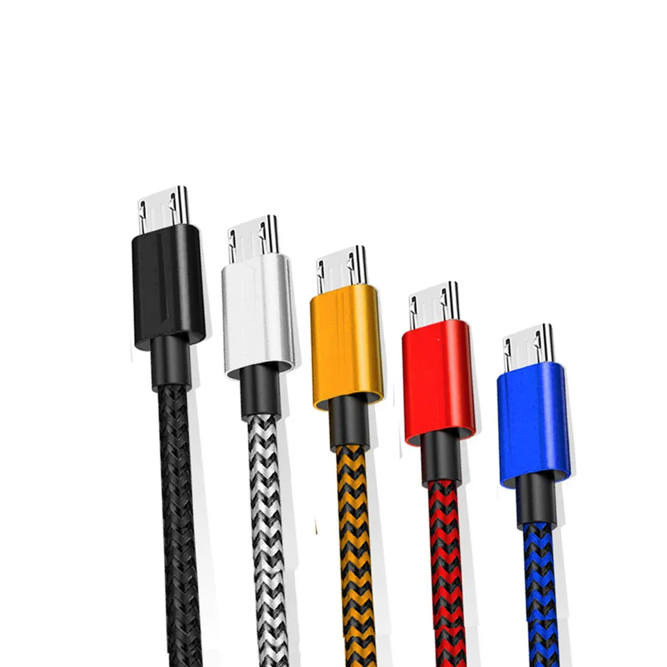 1/2/3m Micro USB Cable Charger Charging Wire Cord for huawei honor 9 lite 9i 8 lite 2 8x max 7 7c 7a pro 7x 6a 6 plus LG Nylon