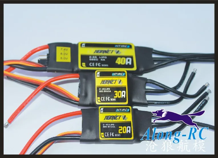 

HTIRC HORNET 12A 20A 30A 40A 50A бесщеточный ESC для радиоуправляемой модели самолета Хобби 3D RC части самолета