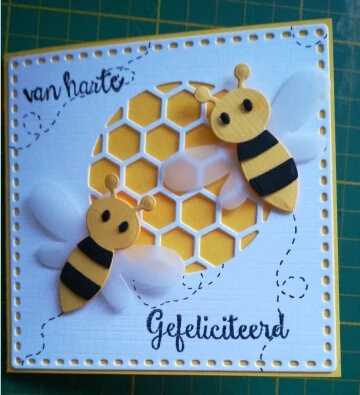 Штампы для скрапбукинга металлический сотовый фон рамка вырубные штампы