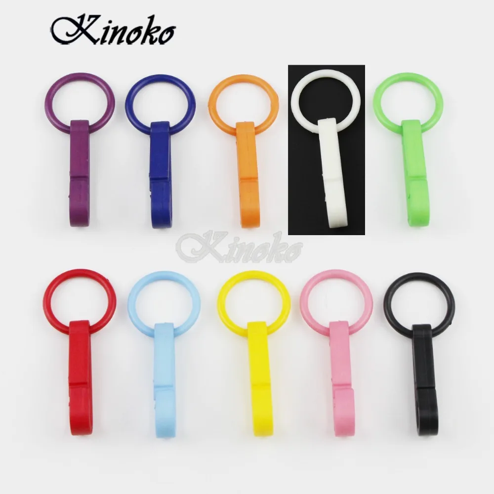 100 шт./упак. разноцветные цветные перчатки крючок пластиковые пряжки