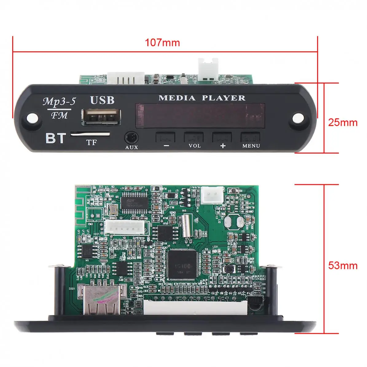 1080P беспроводной Bluetooth-совместимый аудио декодер плата с поддержкой WAV MP3 декодеры