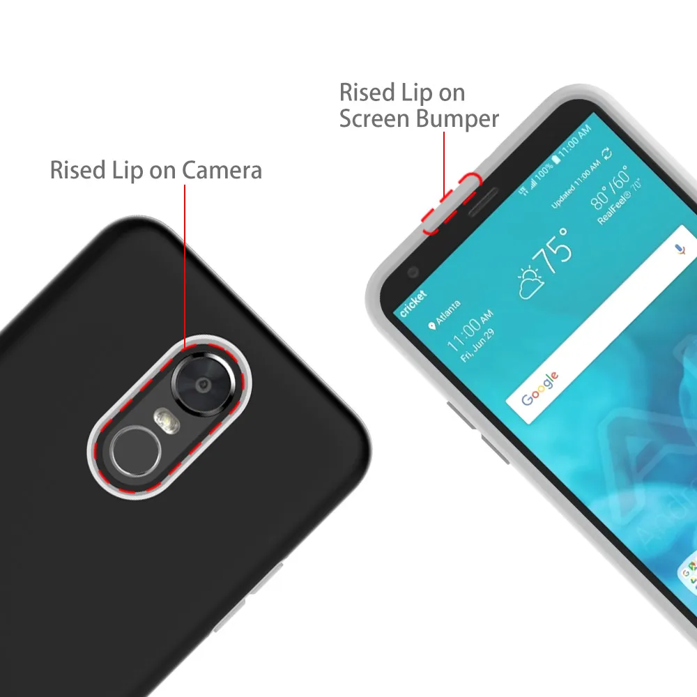 Nuomaofly чехол для LG Stylo 4 с закаленным Стекло Экран протектор жесткий защитный
