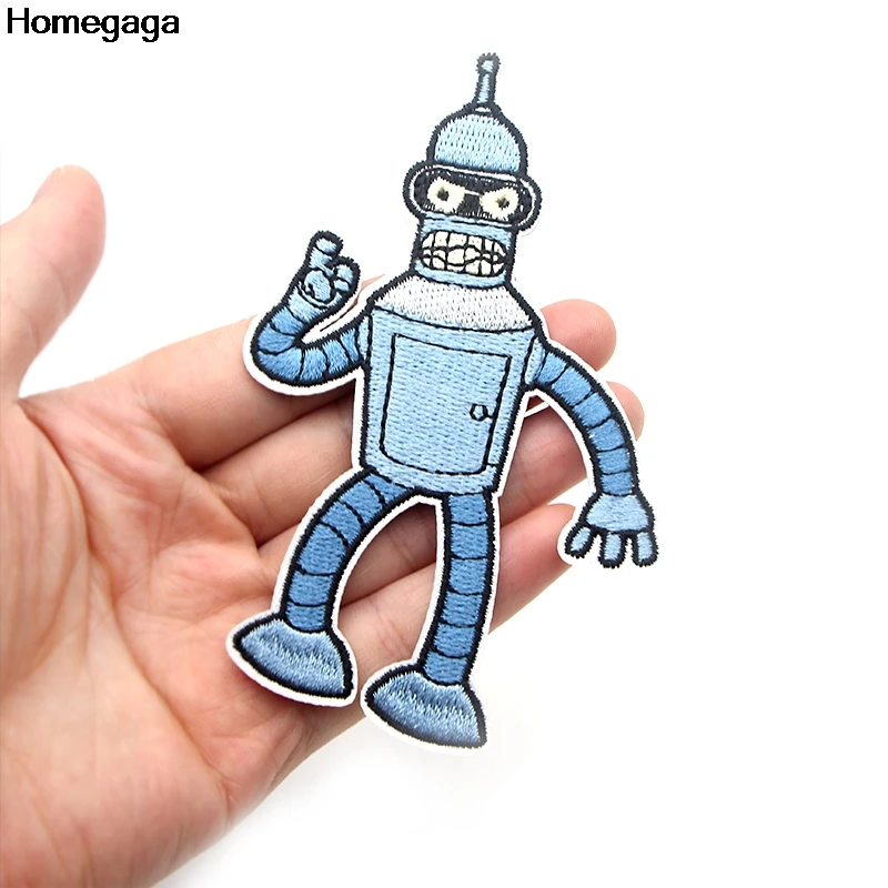 Homegaga Futurama мультфильм аппликационные заплатки Сделай Сам Утюг на para обуви джинсы мешок рубашка одежда наклейки вышитые значки D2092